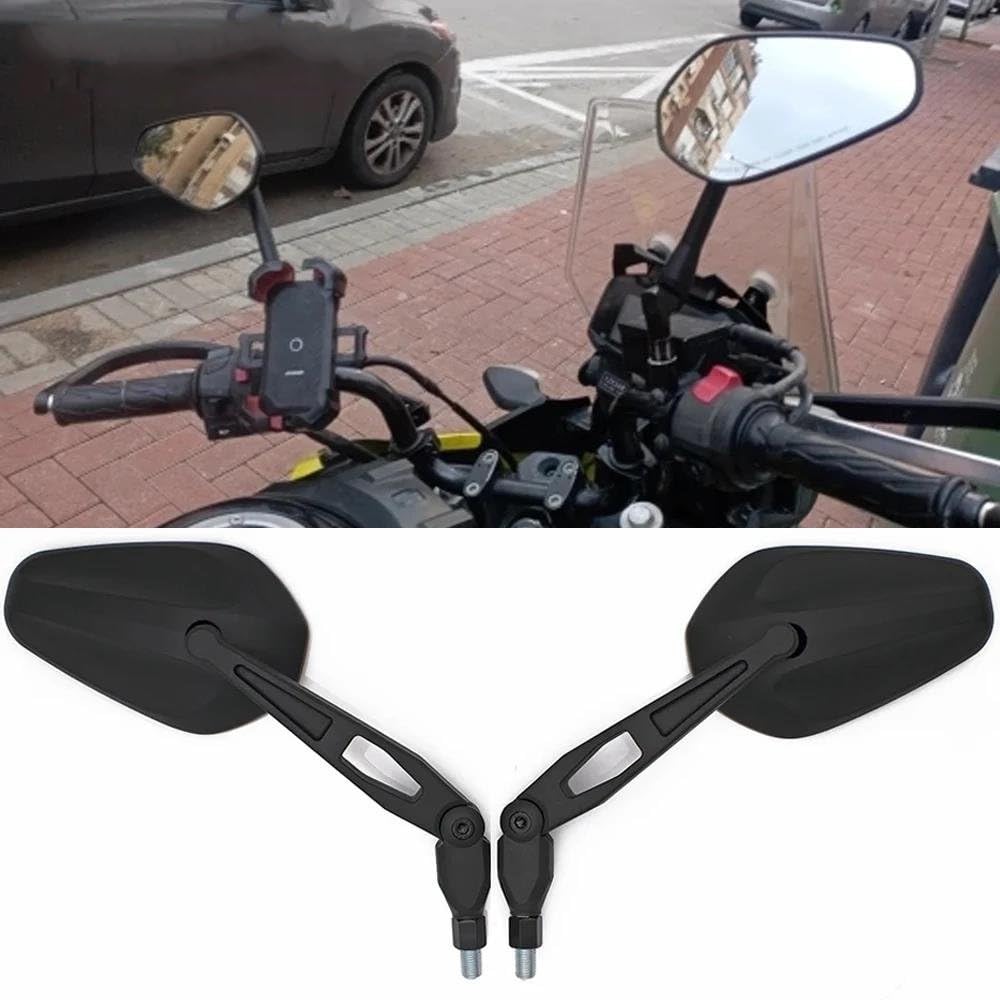オートバイのバックミラー サイド ミラー 10mm 折りたたみ式 ミラー Amazon.co.jp: バイクのサイドミラー に適合する EX 250 300 636用 に